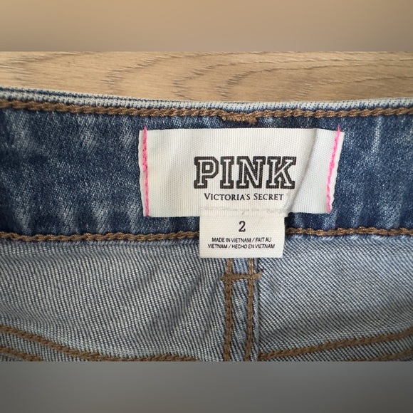 PINK Victoria's Secret Women's Denim Shorts - Gray 🌸💝 - Picture 3 of 7